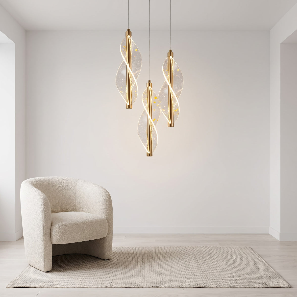 Bract Gold Sarkıt Avize