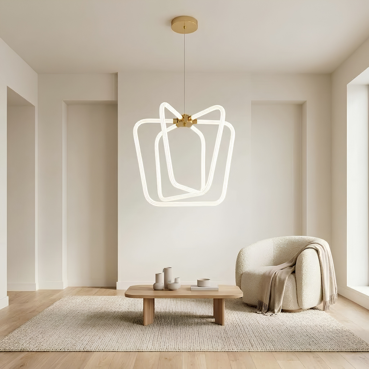 Hale Modern Gold Sarkıt Avize