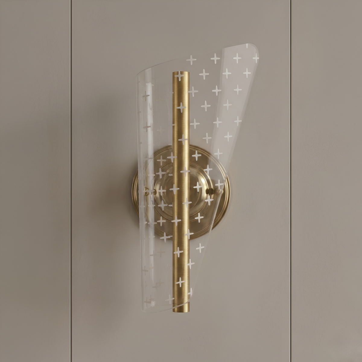 Cross Gold Akrilik Aplik
