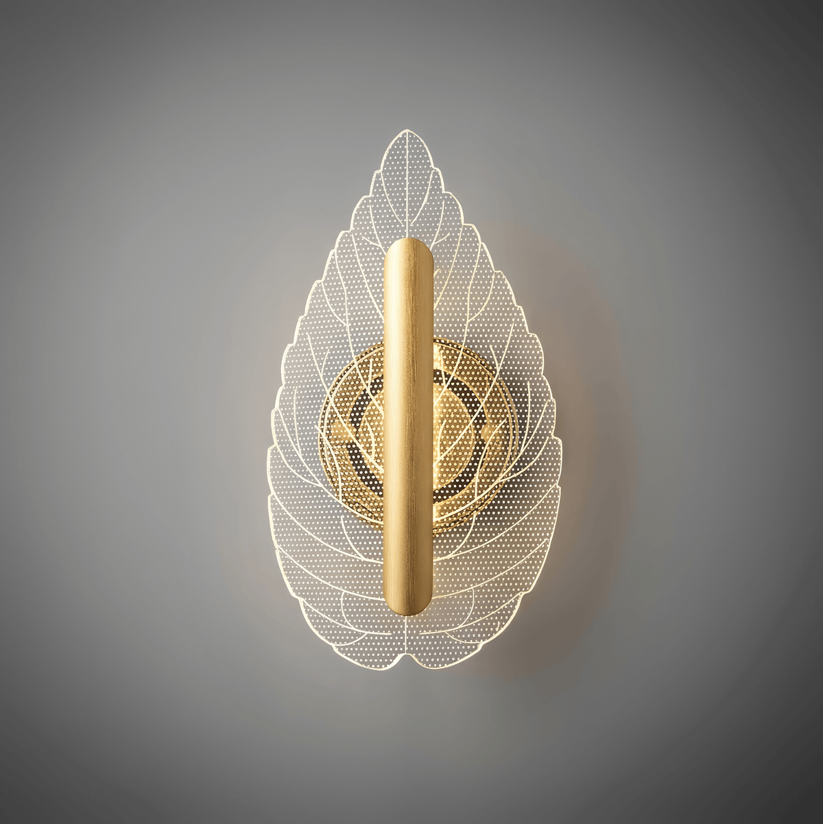 Leaf Gold Akrilik Aplik - Elmas AydınlatmaAydınlatma