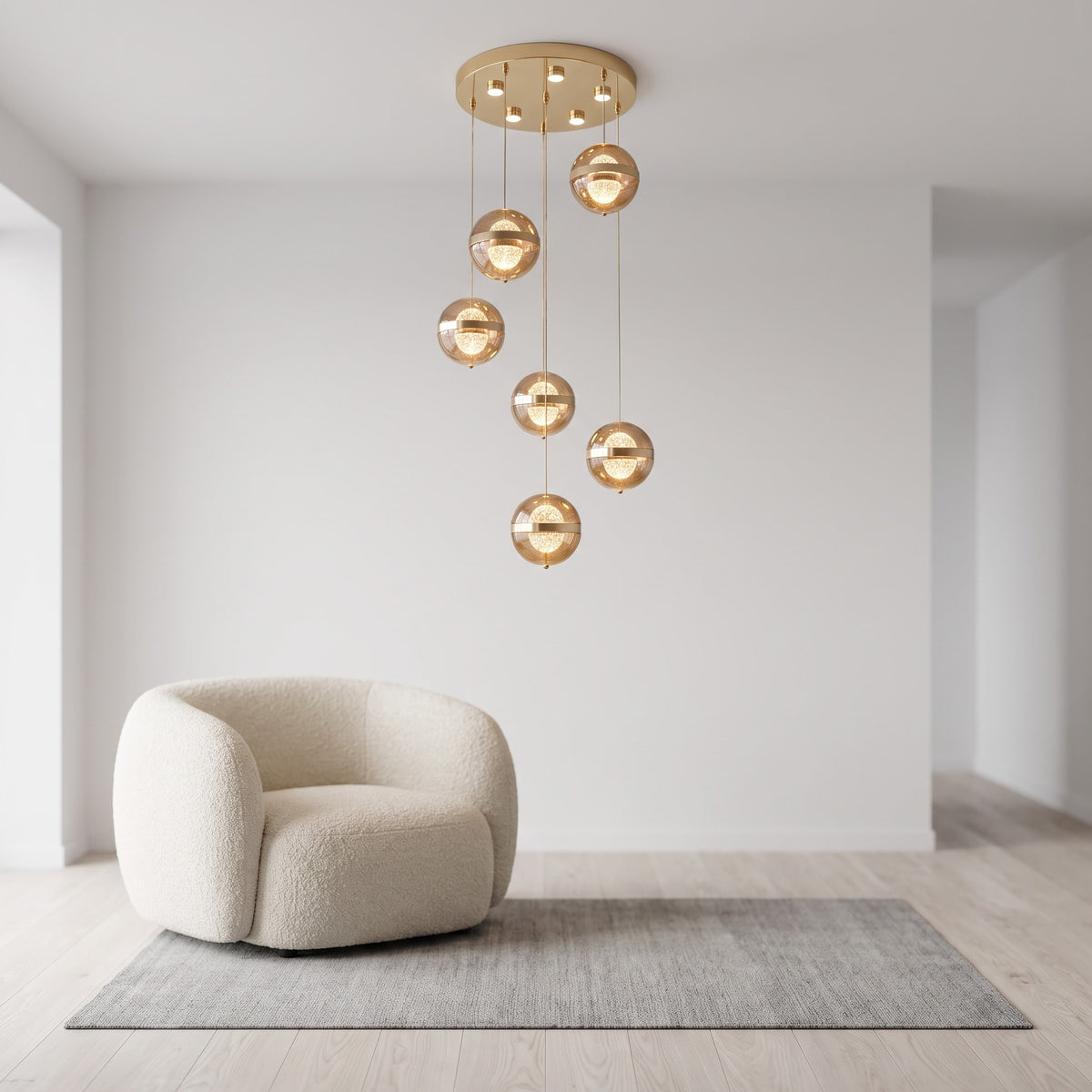 Aveline Rose Gold Avize
