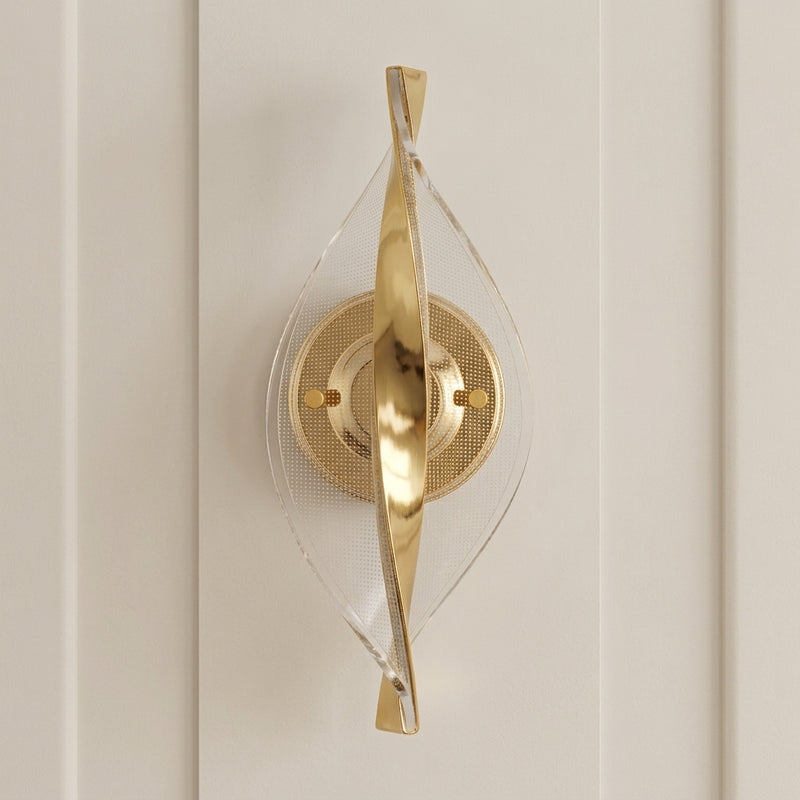 Bract Gold Prizma Desen Akrilik Aplik