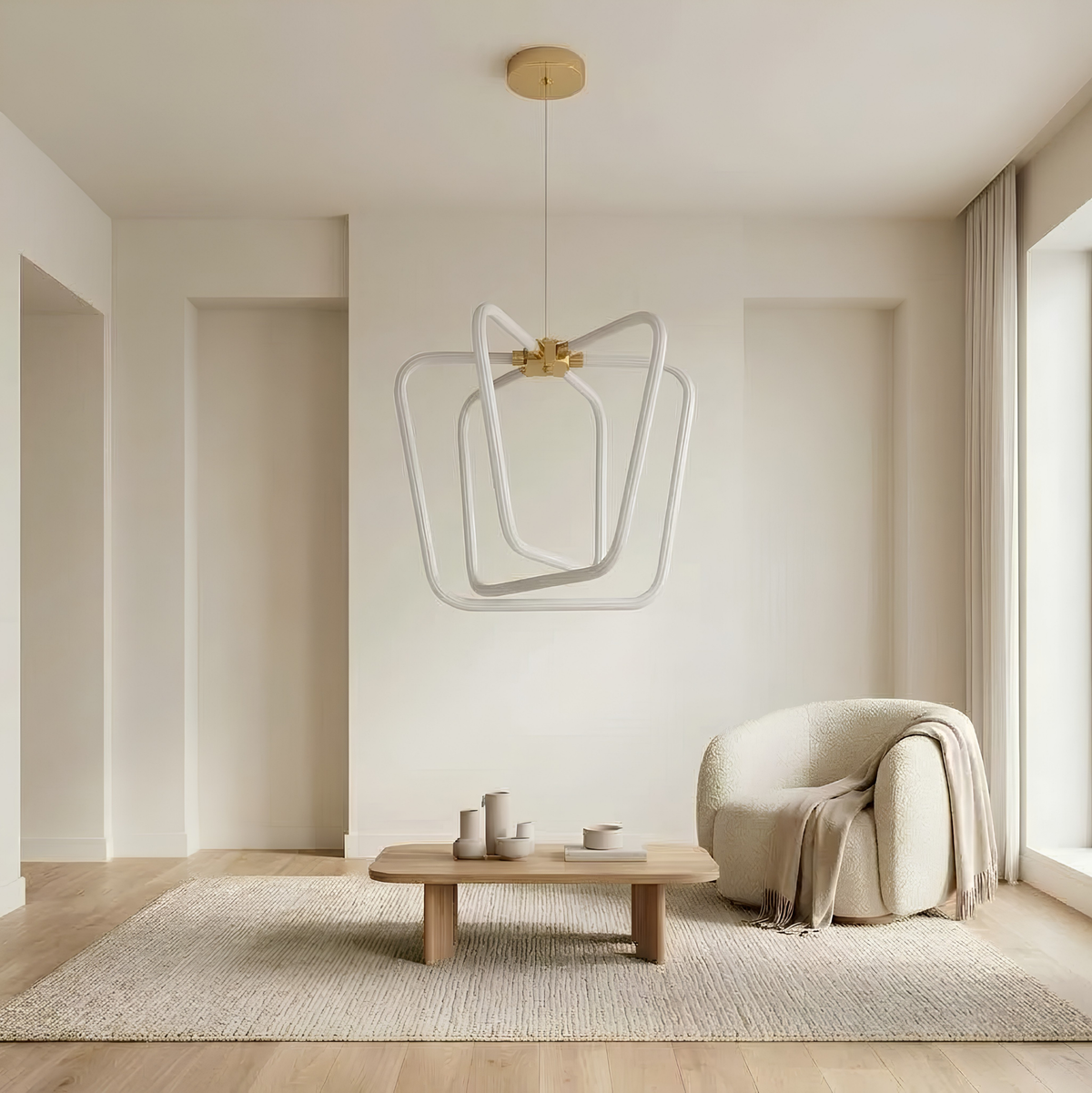 Hale Modern Gold Sarkıt Avize