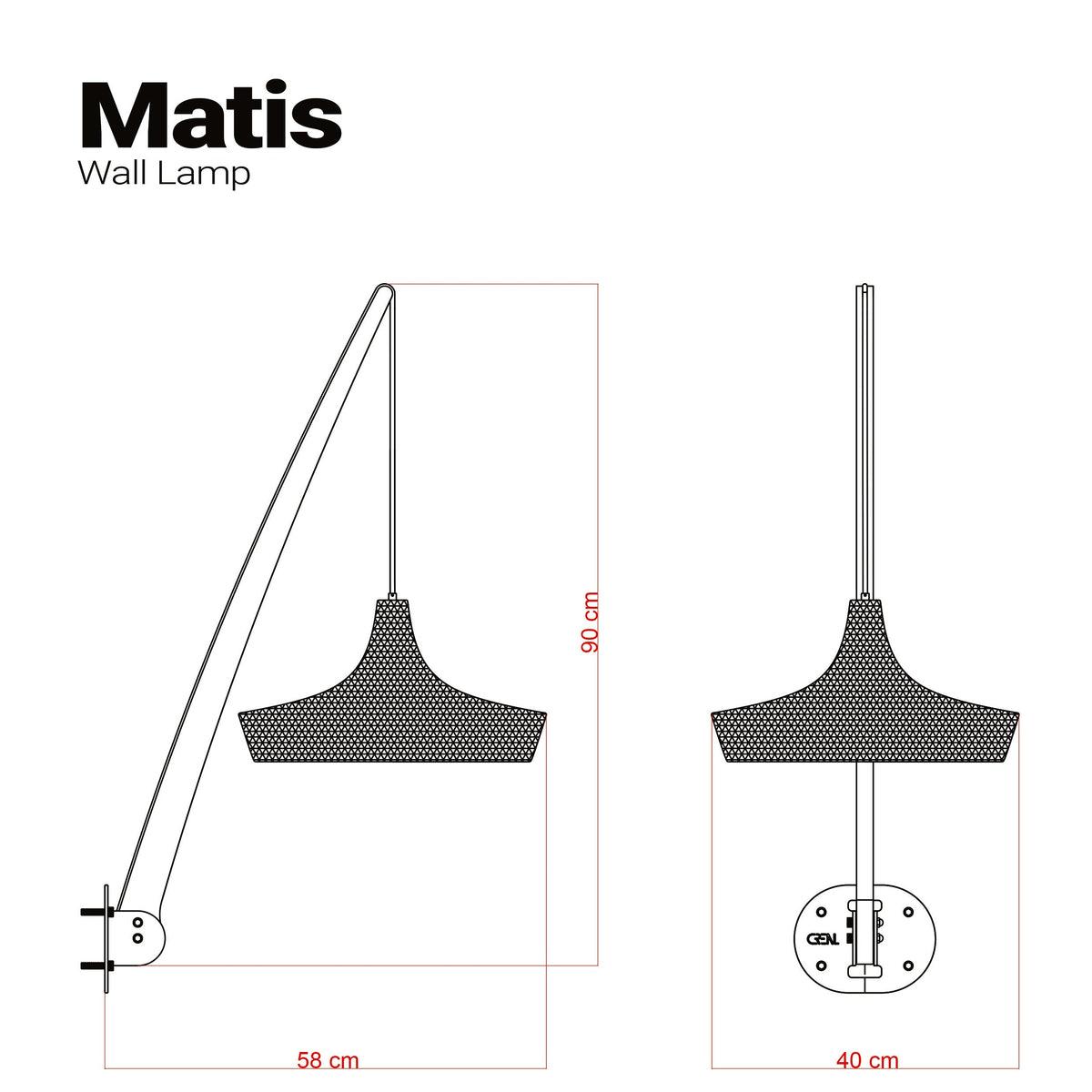 Matis Ahşap Kumaş Duvar Lambası - Elmas AydınlatmaAydınlatma